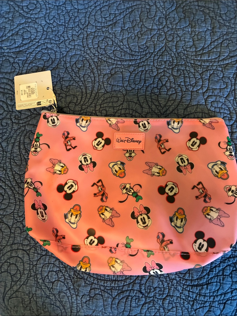 Disney Pink Character Makeup Pouch with Mickey & Friends